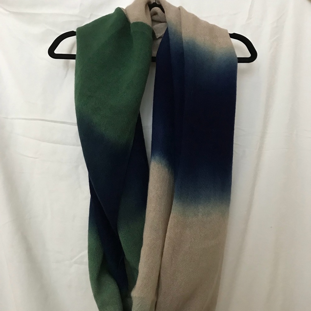 Multi colored infinity scarf